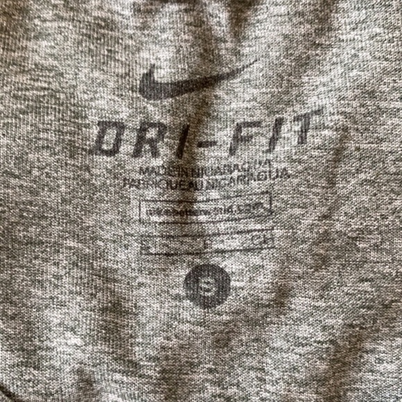 Nike Drifit athletic tee in dark heather grey - Picture 3 of 3
